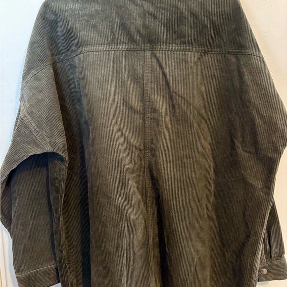 (NWT) Topshop Army Green Corduroy Utility Jacket - Picture 4 of 5